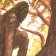 The Wookiee chieftan Tarrful prays to the Wroshyr trees of Kashyyyk in more Dave Filoni concept art.